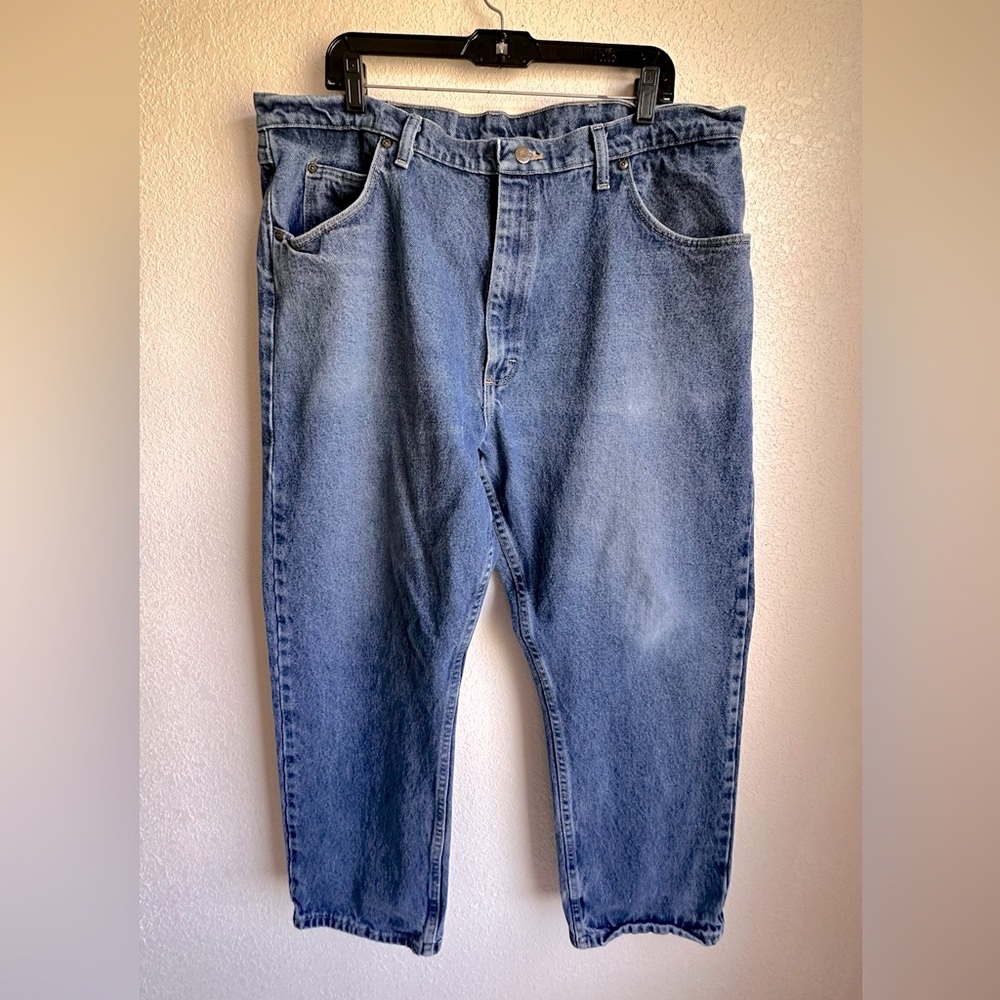 Austin Clothing Co. Mens Jeans 42 Blue Straight Denim Cotton Medium Wash 42x30